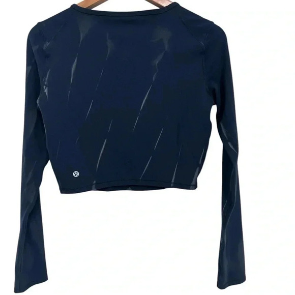 Lululemon Wunder Train Cropped Long Sleeve Fade Print Special Edition - Picture 2 of 4